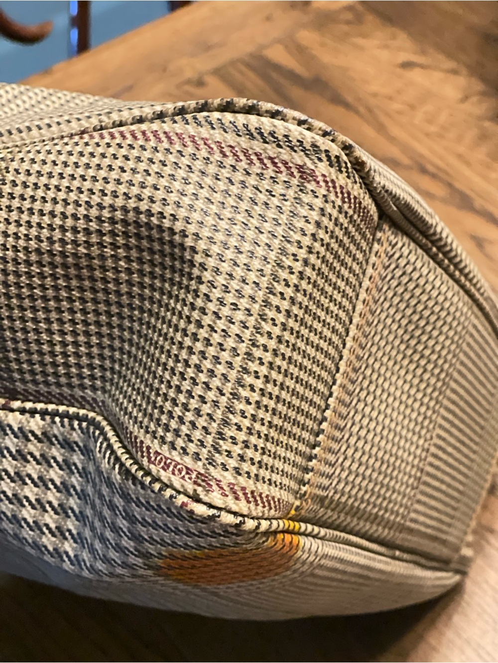 Polo by Ralph Lauren Brown Leather-Trim Houndstooth Tote - Picture 11 of 14